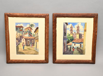 1454166-framed-watercolors-of-taxco-mexico-from-1950-product