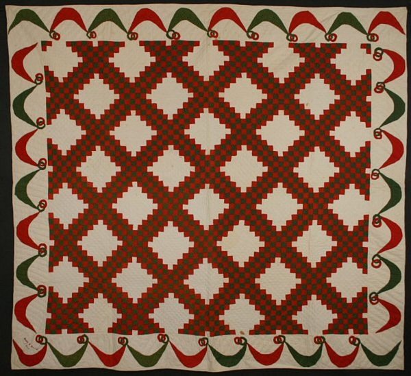 Irish-Chain-Quilt-Signed-and-Dated-1890-Pennsylvania-607211-1