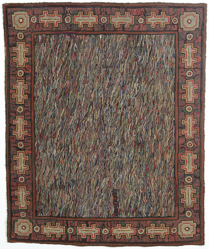 Large Abstract Hooked Rug | Circa 1930 | Pennsylvania