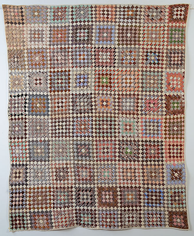One-Patch-Quilt-in-Squares-Circa-1880-Maine-1220957-1