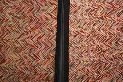 Pair of Herringbone Pattern Hooked Rugs