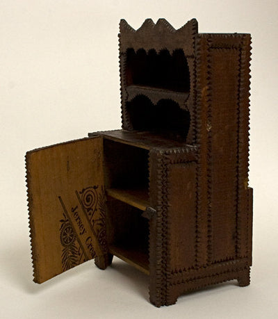 Tramp-Art-Miniature-Cupboard-Circa-1920-Pa-1021654-2