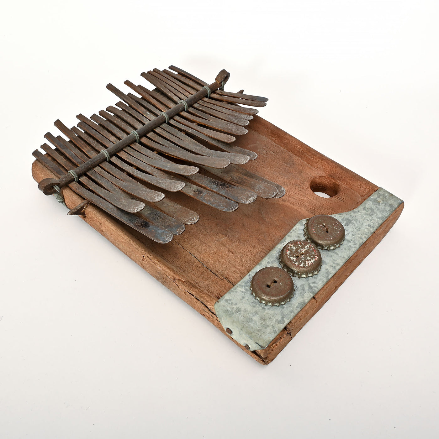 Three Homemade Wood Instruments