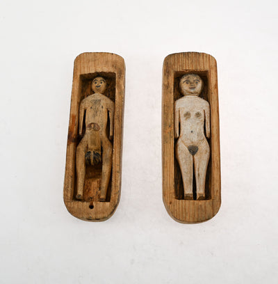 Anatomically Correct Carved Man and Woman