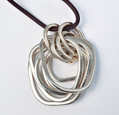 Tane Long Silver Necklace