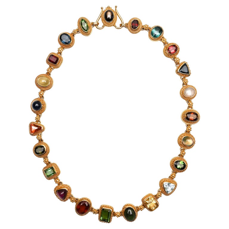 Luna Felix Multigem Necklace