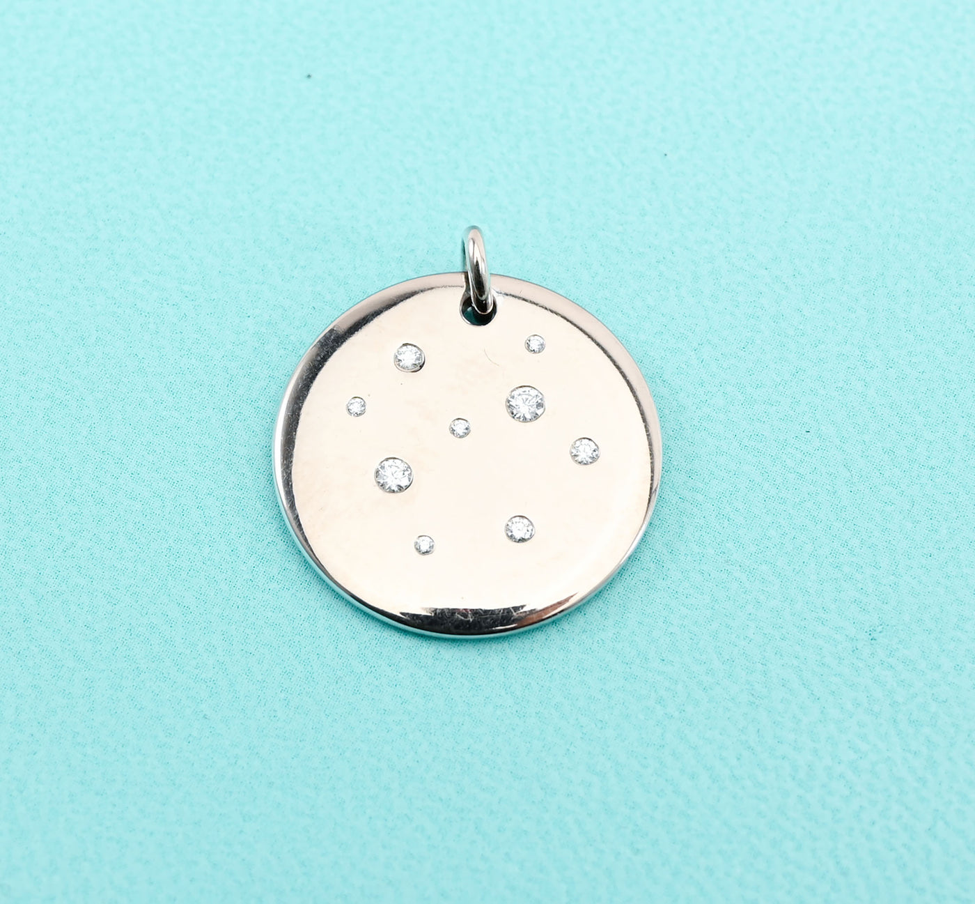 Tiffany White Gold Pendant with Diamonds