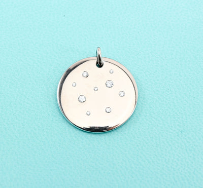 Tiffany White Gold Pendant with Diamonds