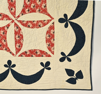 Orange Peel Quilt; Circa 1850