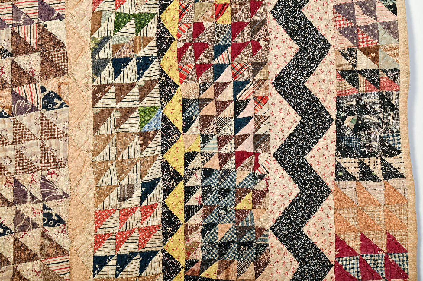 Concentric Frames Quilt with Sunburst Center