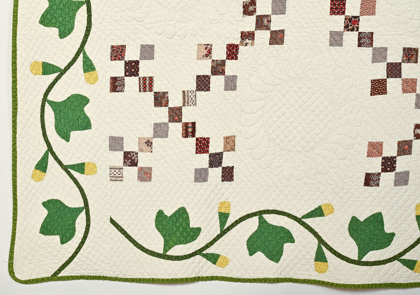 Double Nine Patch Quilt Dated 1845