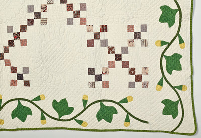 Double Nine Patch Quilt Dated 1845