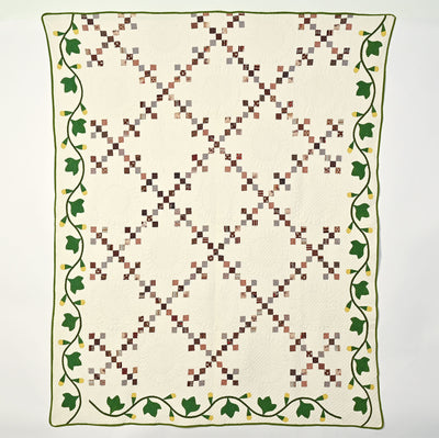 Double Nine Patch Quilt Dated 1845