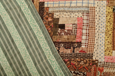 Straight Furrows Log Cabin Quilt