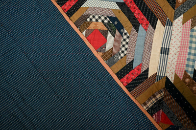 Windmill Blades Log Cabin Quilt