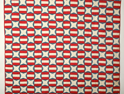 Patriotic Stars and Stripes Quilt