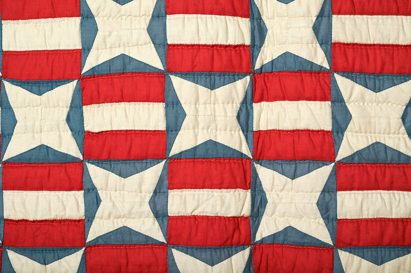 Patriotic Stars and Stripes Quilt