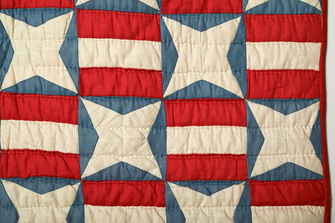 Patriotic Stars and Stripes Quilt