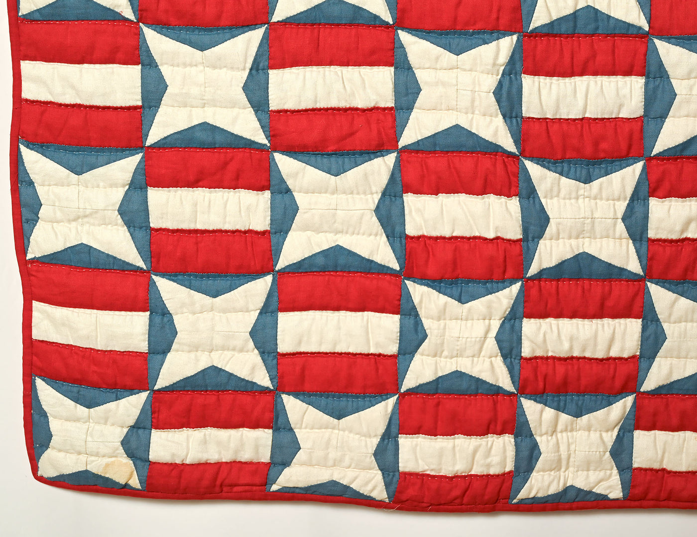 Patriotic Stars and Stripes Quilt
