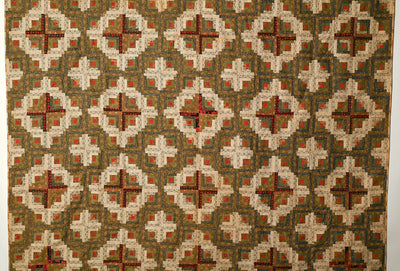 Light and Dark Log Cabin Quilt