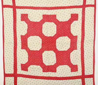 Bowtie and Octagons Crib Quilt