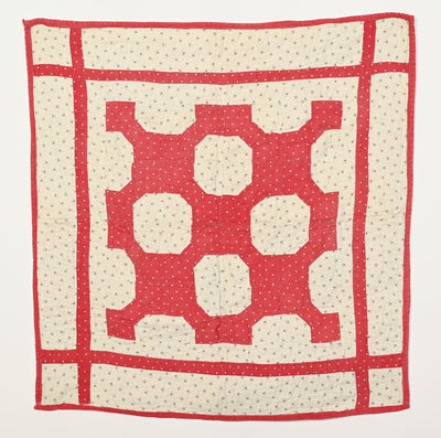 Bowtie and Octagons Crib Quilt