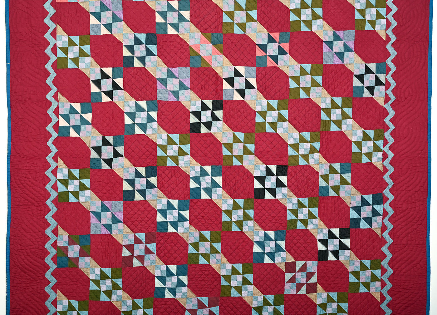 Ohio Amish Jacob’s Ladder Quilt