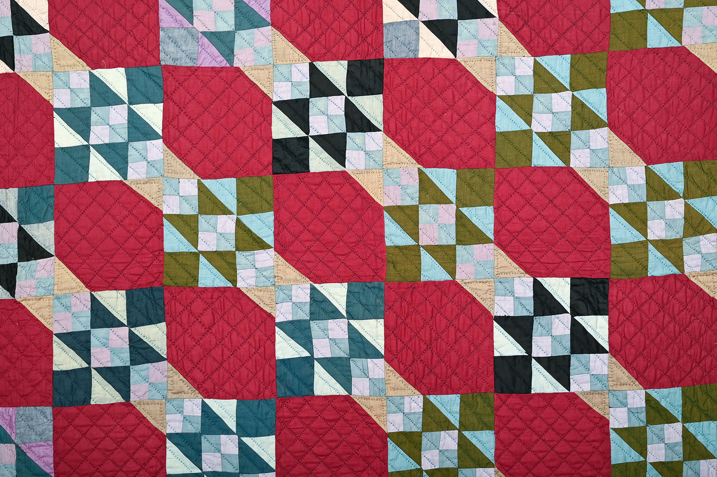 Ohio Amish Jacob’s Ladder Quilt