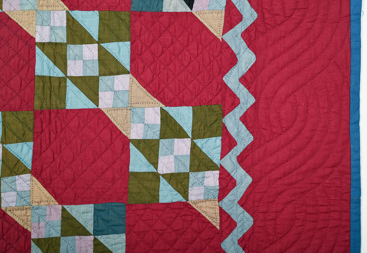 Ohio Amish Jacob’s Ladder Quilt