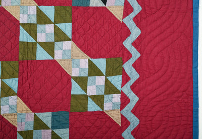Ohio Amish Jacob’s Ladder Quilt