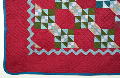 Ohio Amish Jacob’s Ladder Quilt