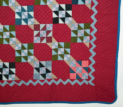 Ohio Amish Jacob’s Ladder Quilt