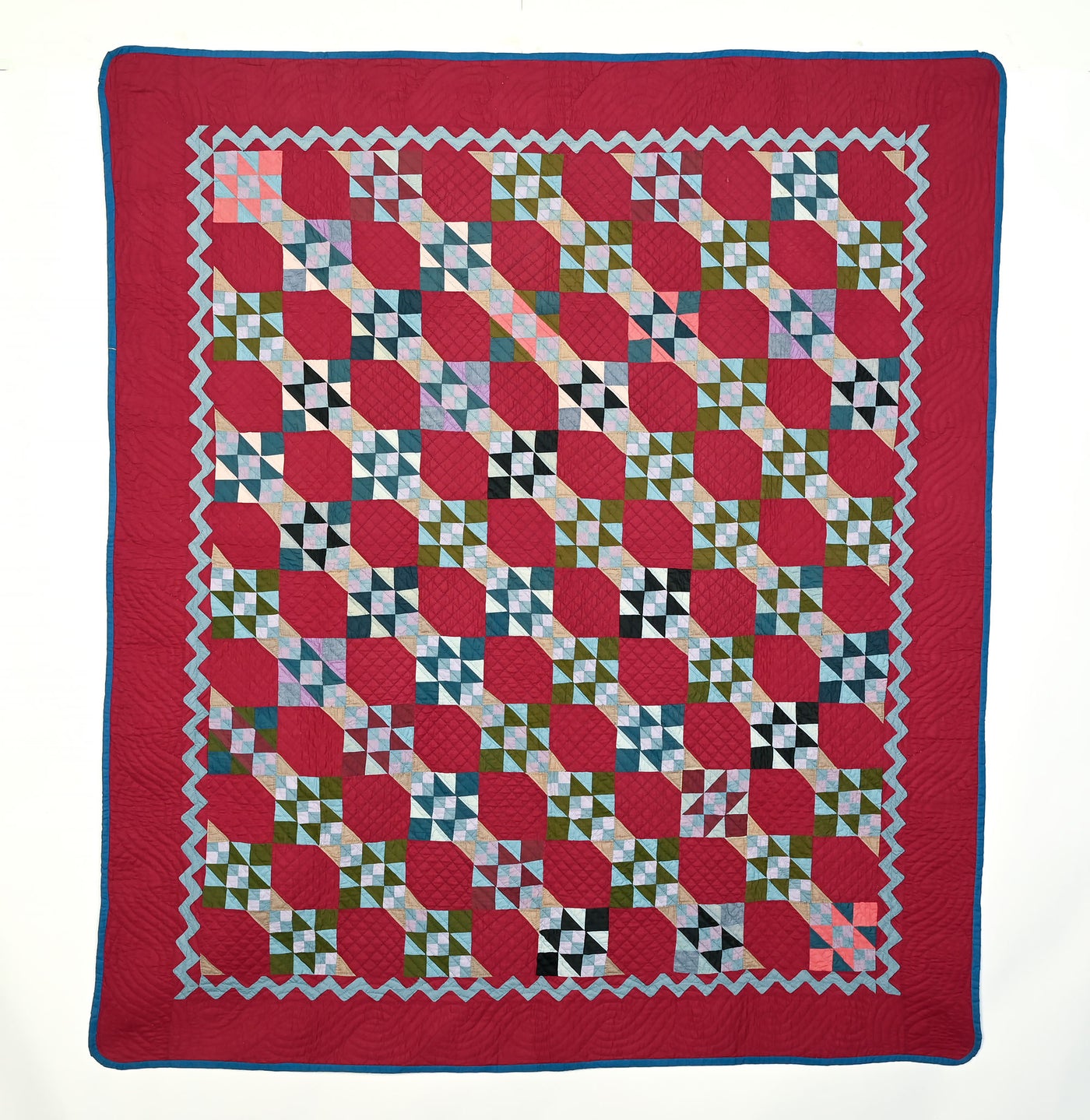 Ohio Amish Jacob’s Ladder Quilt