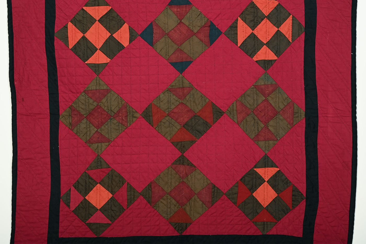 Hole in Barn Door Ohio Amish Crib Quilt