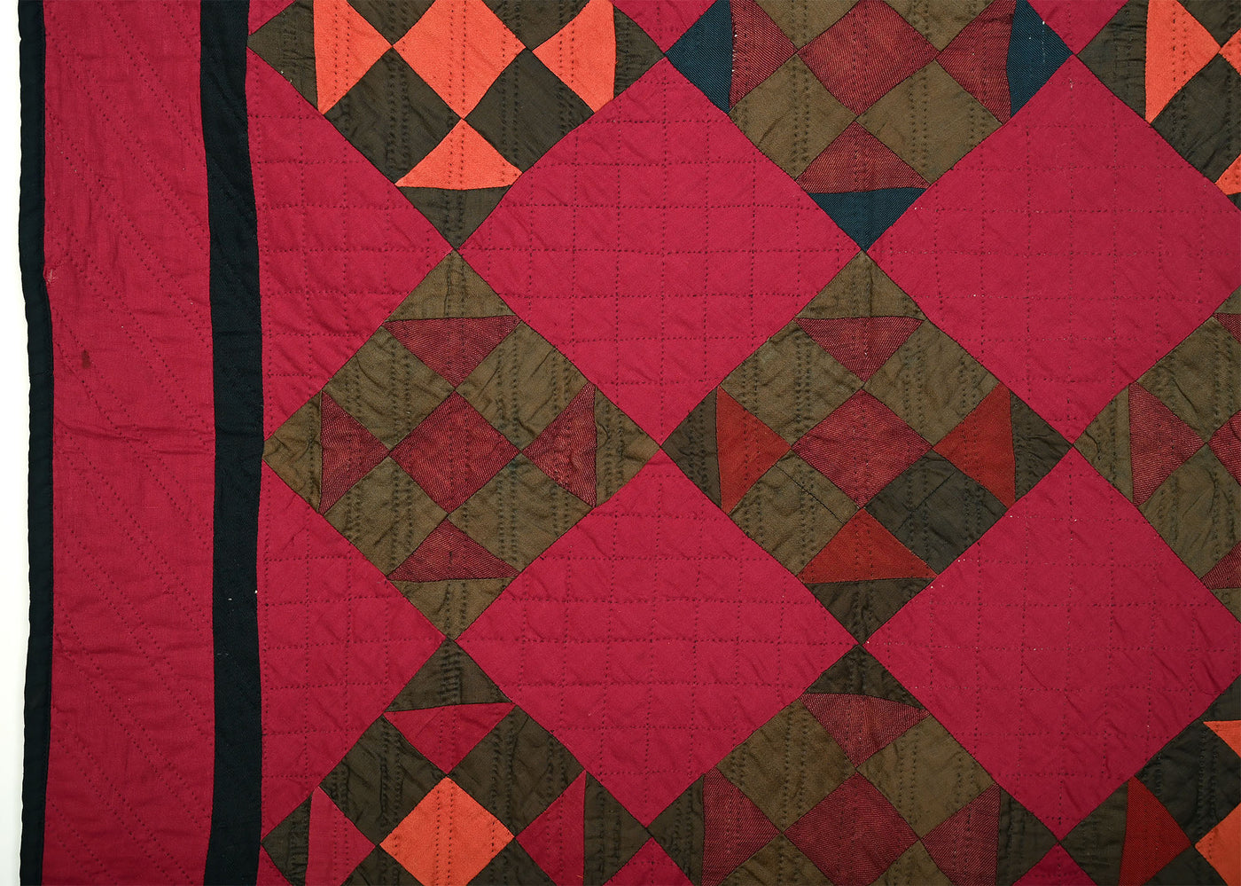 Hole in Barn Door Ohio Amish Crib Quilt