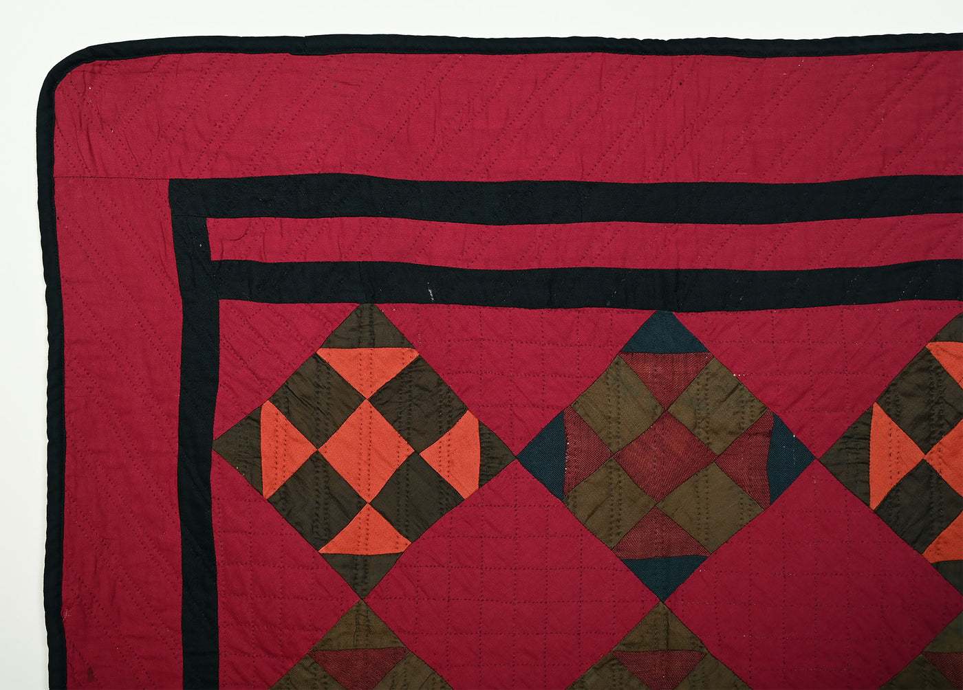 Hole in Barn Door Ohio Amish Crib Quilt