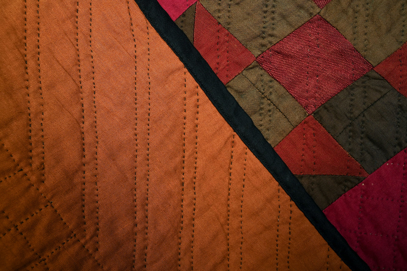 Hole in Barn Door Ohio Amish Crib Quilt