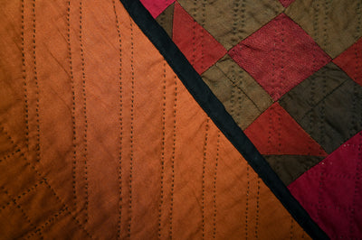 Hole in Barn Door Ohio Amish Crib Quilt