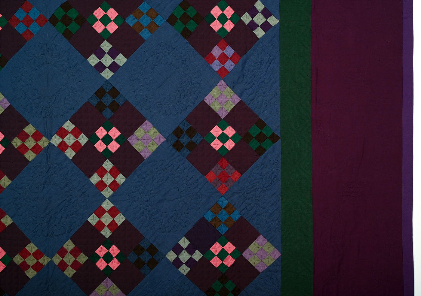 Lancaster Amish Double Nine Patch Quilt