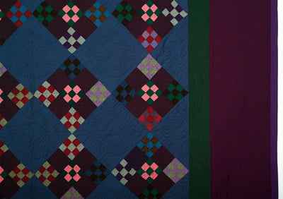 Lancaster Amish Double Nine Patch Quilt