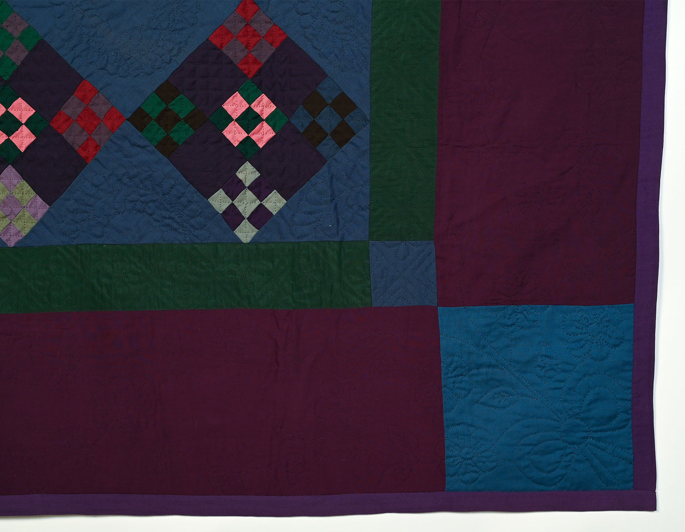 Lancaster Amish Double Nine Patch Quilt