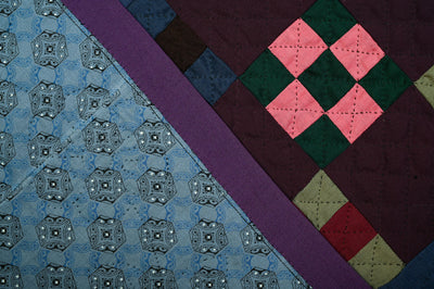 Lancaster Amish Double Nine Patch Quilt