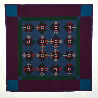 Lancaster Amish Double Nine Patch Quilt