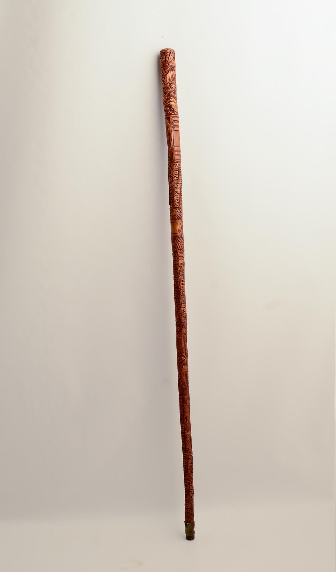 1237208-carved-cane-chronicling-life-of-thomas-jefferson-upright