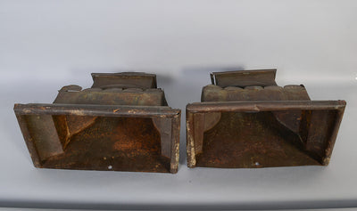 Pair of Metal Downspouts Dated 1847: New York