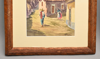 1454166-framed-watercolors-of-taxco-mexico-from-1950-picture2-bottom