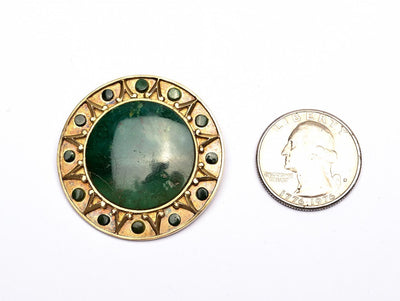 Ledesma-gold-brooch-with-green-agate-1452900-size-comparison