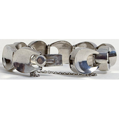 Back view Antonio Pineda Sterling Silver Bracelet item #985309.