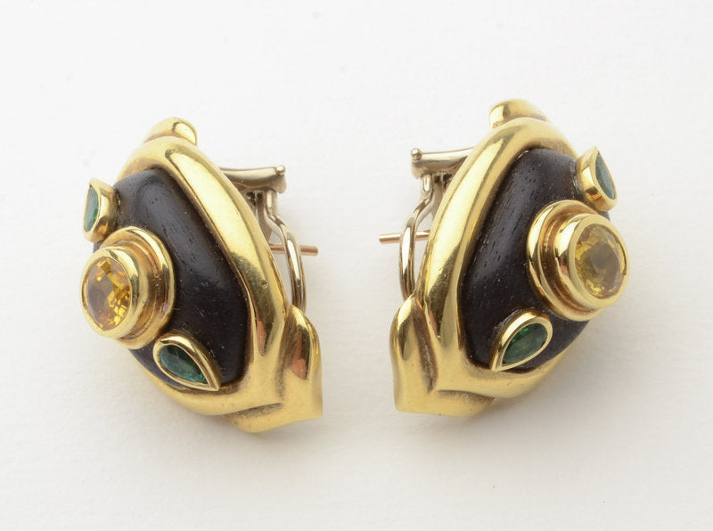 boris-lebeau-gold-earrings-with-sapphires-emeralds-and-wood-1304894-2