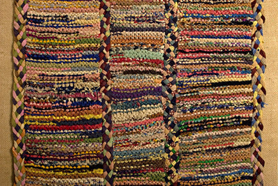 Braided and Crocheted Rug: Circa 1930; Pennsylvania